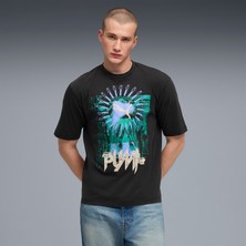 Puma Graphic  Erkek Siyah T-Shirt.01