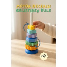 Denapcal Trendigon Dönen Aktivite Kulesi – Eğitici Motor Beceri ve Konsantrasyon Oyuncağı