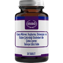 Ersağ Kara Mürver, Kuşburnu, Ekinezya ve Üzüm Çekirdeği Ekstreleri Ile Çinko Içeren Takviye Edici Gıda