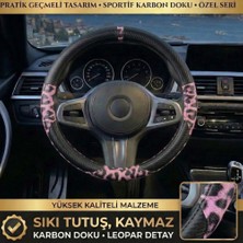 Valente Lusso Geçmeli Direksiyon Kılıfı Panthera Pink 38-40 Cm. %100 Yerli Üretim