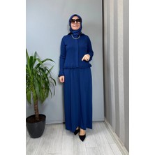 Miss Dalida Ajur Detaylı Hırka Elbise Takım Lacivert T26Y-0004