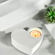 Genel Kalp Şeklinde Tealight Mumluk - Romantik Dekoratif Mumluk