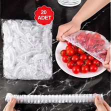 Genel 20 Adet Pratik Elastik Yiyecek Saklama Kapağı – Tekrar Kullanılabilir -Gıda Koruma ve Hijyen