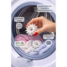 Genel 2 Adet Çamaşır Makinesi Kırışıklık Önleyici Top 6 cm – Dolanma Engelleyici Esnek Yapı