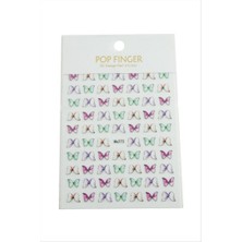 Zero Land Drnds Kelebek Tattoo Dövme Sticker - Beyaz