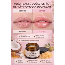 Lethe Studio Design Lip Balm Yoğun Onarıcı ve Nemlendirici  Dudak Bakım Balm, %100 Doğal Içerik
