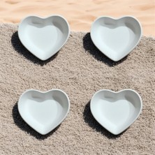 Genel 4’lü Kalp Şeklinde Dekoratif Kase Seti - Özel Tasarım