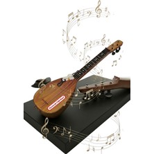 Bağlama Saz-Ahşap Görünümlü Eğitici Müzik Aleti (55 Cm)