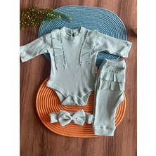 Saye Kids Fırfırlı  Kız Bebek Takım