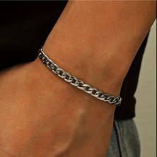 Genel Erkek Paslanmaz Çelik Zincir Bileklik - Şık ve Dayanıklı