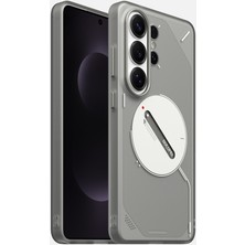 Aulumu Samsung Galaxy S26 Ultra Ile Uyumlu Kılıf Aulmu Frosted Serisi Beyaz Kaymaz Fosforlu Kılıf