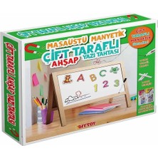 AyrStore Buğz 2243 Manyetik Çift Taraflı  Masaüstü Ahşap Yazı Tahtası -Dıytoy