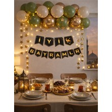 Okavango “3 Metre Led”, “iyi Bayramlar” Ramazan Süslemesi, Ramazan Hediyesi, Ramazan Bayramı Oda Mekan Süsleme Banner