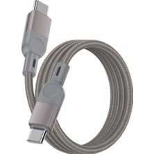 Zore Zr-44 Type-C To Type-C Pd 100W Örgü Tasarımlı Hızlı Şarj Özellikli Data ve Şarj Kablosu 1m