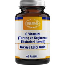 Ersağ C Vitamini Kapsül (Turunç ve Kuşburnu Ekstreleri Ilaveli)