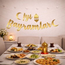 Okavango “3 Metre Led”, “iyi Bayramlar” Ramazan Süslemesi, Ramazan Hediyesi, Ramazan Bayramı Oda Mekan Süsleme Banner