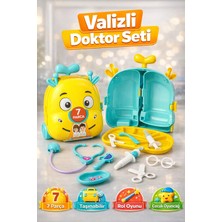 Denapcal Taşınabilir Valizli Doktor Seti 7 Parça | Çantalı Çocuk Doktor Oyuncak Seti Rol Yapma Oyuncağı