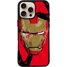iPhone 16 Pro Uyumlu  Iron Man ( Demir Adam ) Tasarımlı Glossy Premium Kılıf