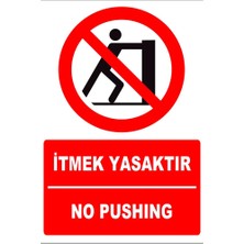 Tembel Baykuş Itmek Yasaktır Türkçe-Ingilizce Uyarı Levhası 20X30 cm Forex