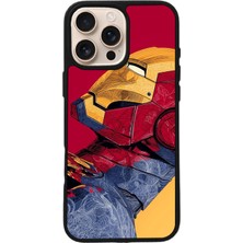 iPhone 15 Pro Uyumlu  Iron Man ( Demir Adam ) Tasarımlı Glossy Premium Kılıf