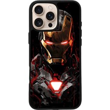 iPhone 16 Pro Max Uyumlu  Iron Man ( Demir Adam ) Tasarımlı Glossy Premium Kılıf