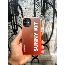 Davinci Case iPhone 14 Pro Max Sunny Kıt Orange Hologram Baskı Kılıf