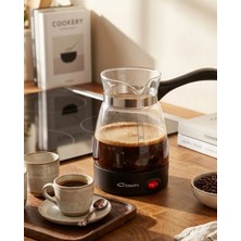 AyrStore Buğz Cam Kahve Makinesi 650W 0.5 Litre 5 Fincan Kapasiteli Elektrikli Türk Kahvesi Makinesi