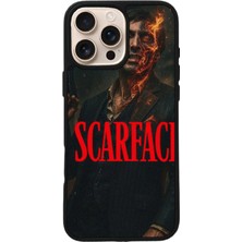 iPhone 15 Pro Uyumlu Scarface Tasarımlı Glossy Premium Kılıf