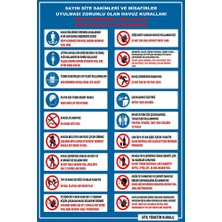 Tembel Baykuş Site Sakinleri Havuz Kuralları Türkçe-Ingilizce Uyarı Levhası 20X30 cm Forex