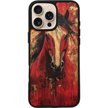iPhone 15 Pro Max Uyumlu At Horse Tasarımlı Glossy Premium Kılıf