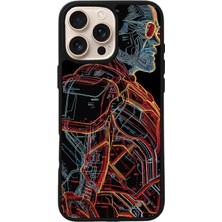 iPhone 15 Pro Uyumlu Iron Man ( Demir Adam ) Tasarımlı Glossy Premium Kılıf