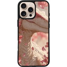 iPhone 15 Pro Uyumlu Dinazor Tasarımlı Glossy Premium Kılıf