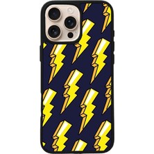 iPhone 14 Pro Uyumlu Simsek Tasarımlı Glossy Premium Kılıf