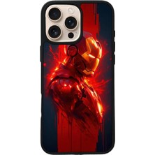 iPhone 14 Pro Max Uyumlu  Iron Man ( Demir Adam ) Tasarımlı Glossy Premium Kılıf