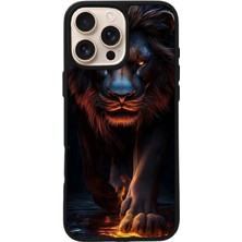 iPhone 16 Pro Uyumlu Aslan Tasarımlı Glossy Premium Kılıf