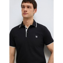 Mavi Mühür Logo Siyah Polo Tişört 0613266-900
