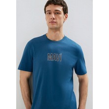 Mavi Mavi Logo Baskılı Mavi Tişört 0613186-70764