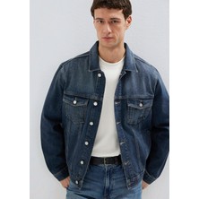 Mavi Ray Mavi Pro Koyu Puslu Mavi Jean Ceket 0110273-A1712