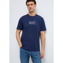 Mavi Mavi Logo Baskılı Lacivert Tişört 0613186-70758