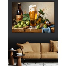 Tablomega Hops Mutfak Tablosu Dekoratif Kanvas - Mdf Ahşap Tablo