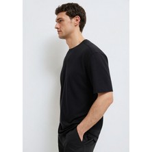 Mavi Soft-Premium Siyah (Tencel™) Liyosel Karışımlı Tişört 0613468-900