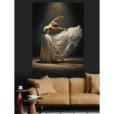Tablomega Sahne Işığında Zarif Balerin Dansı Dekoratif Kanvas - Mdf Ahşap Tablo