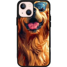 iPhone 15 Plus Uyumlu Golden Kopek Tasarımlı Glossy Premium Kılıf