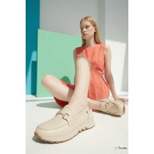 Mammamia Kadın Bağcıksız Hakiki Deri Otopedik Günlük Loafer Ayakkabı M27YA/3975