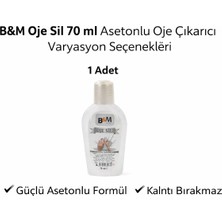 Negok B&amp;m Oje Sil 70 ml Asetonlu Oje Çıkarıcı Güçlü Formül 1 Adet