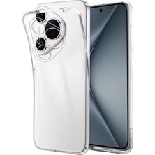Case World Caseworld Huawei Pura 80 Ultra ile Uyumlu Kapak Kamera Korumalı Süper Silikon Şeffaf Kılıf