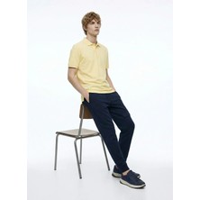 Jeep Düz Sarı Erkek Polo T-Shirt J4SM-TST7234