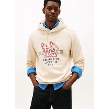 Tommy Hilfiger Bej Erkek Sweatshırt MW0MW41431HGF_MODERN Ath Graphıc Ho