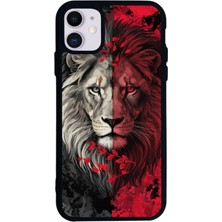 iPhone 11 Uyumlu Aslan Tasarımlı Glossy Premium Kılıf