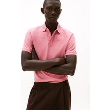 Tommy Hilfiger Pembe Erkek Polo T-Shirt MW0MW41513THS_HIDDEN Placket Reg Po